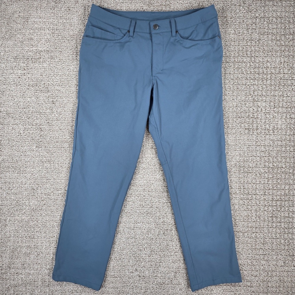 Lululemon ABC‎ Pant Classic Fit Warpstreme Blue Mens 32x29 Casual Trousers